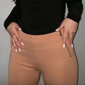 Forever 21: Light Brown/Tan Dress Pant Leggings